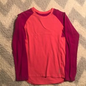 Girl Large Reebok Pink and Purple LongSleeve Shirt